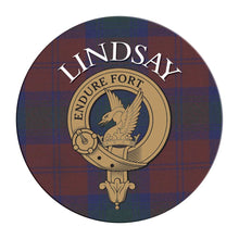 Load image into Gallery viewer, Clan Crest Tartan Coaster
