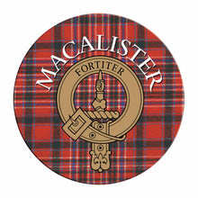 Load image into Gallery viewer, Clan Crest Tartan Coaster
