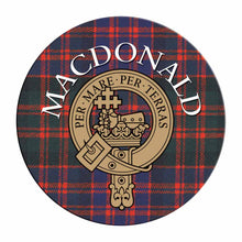 Load image into Gallery viewer, Clan Crest Tartan Coaster
