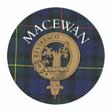 Load image into Gallery viewer, Clan Crest Tartan Coaster
