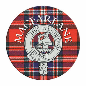 Clan Crest Tartan Coaster