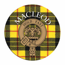 Load image into Gallery viewer, Clan Crest Tartan Coaster
