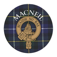 Load image into Gallery viewer, Clan Crest Tartan Coaster
