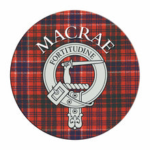 Load image into Gallery viewer, Clan Crest Tartan Coaster
