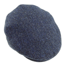 Load image into Gallery viewer, Harris Tweed Cap Navy
