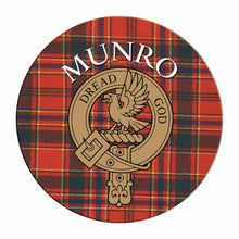 Load image into Gallery viewer, Clan Crest Tartan Coaster
