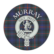 Load image into Gallery viewer, Clan Crest Tartan Coaster
