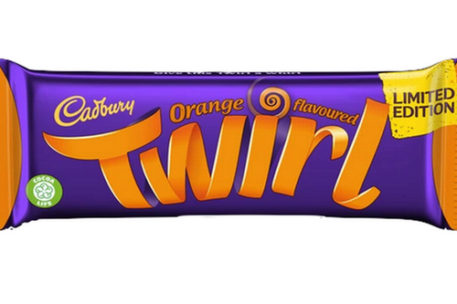 Cadbury Orange Flavoured Twirl Bar