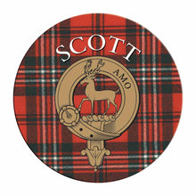 Load image into Gallery viewer, Clan Crest Tartan Coaster
