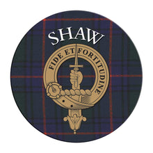 Load image into Gallery viewer, Clan Crest Tartan Coaster
