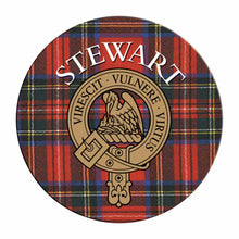 Load image into Gallery viewer, Clan Crest Tartan Coaster
