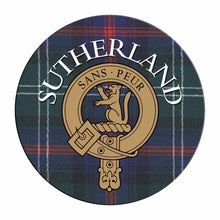 Load image into Gallery viewer, Clan Crest Tartan Coaster

