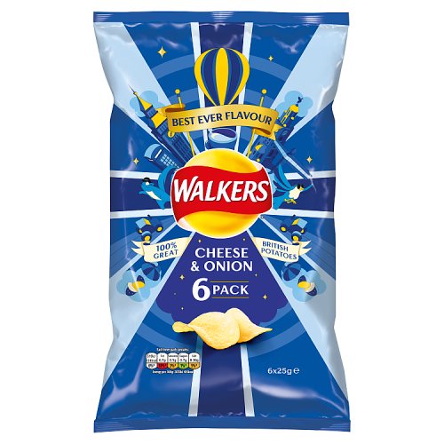 Walkers Cheese & Onion Crisps