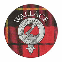 Load image into Gallery viewer, Clan Crest Tartan Coaster
