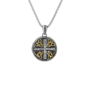 White Sapphire Cross Pendant
